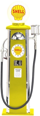 Classic Shell Gas Pump courtesy auglaizecoshoppingmall.com